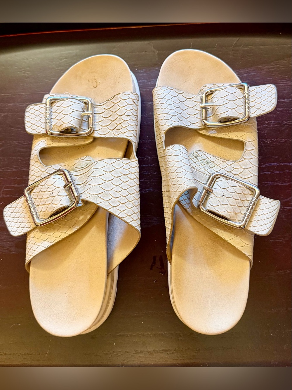 J/Slides Sandals with Buckle Straps